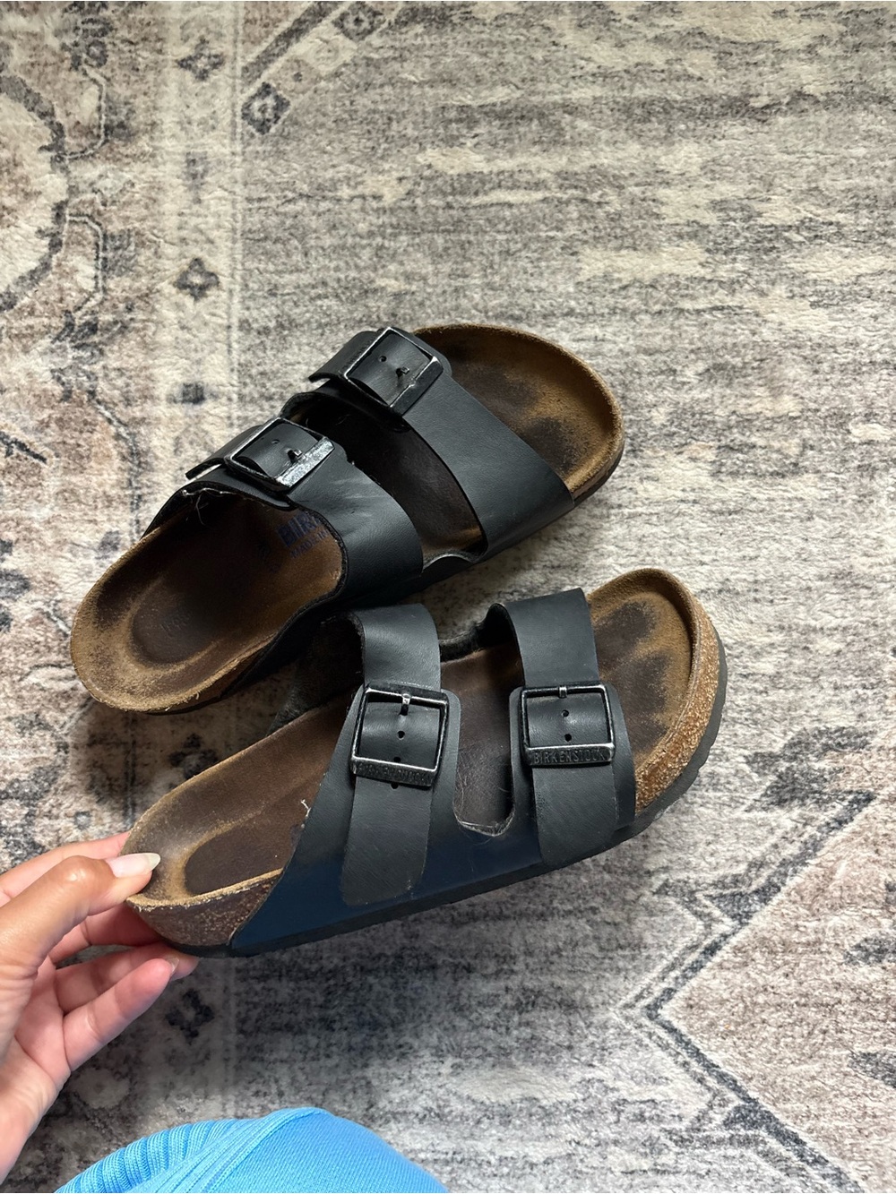 Birkenstock Arizona sandals size 35 in black leather - Picture 3 of 9